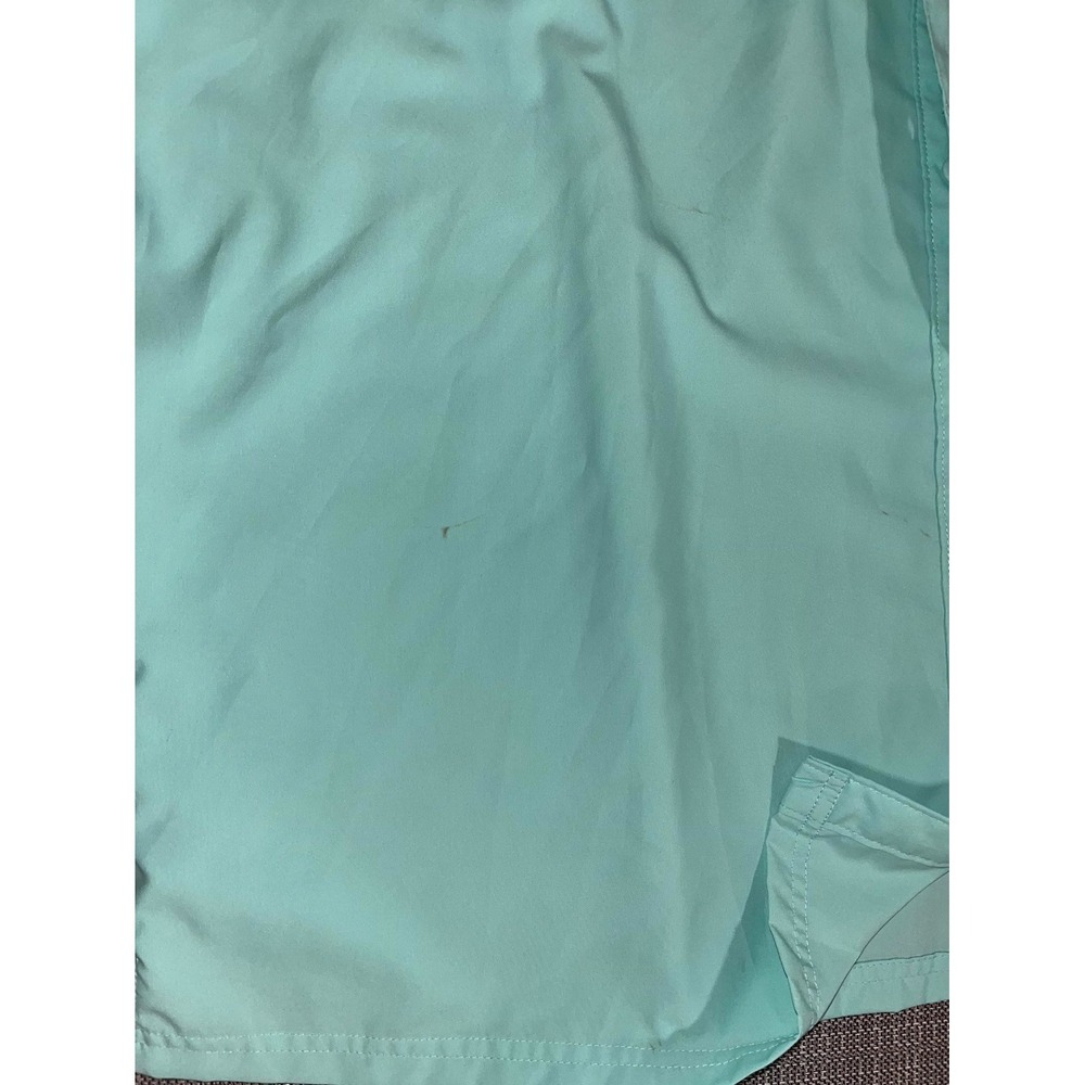 Columbia PFG Fishing Shirt Mens 2XL Aqua‎ Short Sleeve Spread Collar Button Up - Picture 6 of 14